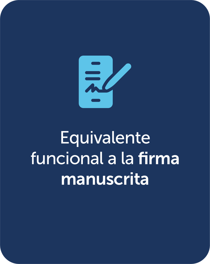 Equivalente funcional a la firma manuscrita